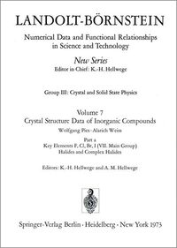 Produktbild: Key Elements F, Cl, Br, J (VIIth Main Group). Halides and Complex Halides / Schl&uuml;sselelemente F, Cl, Br, J (VII. Hauptgr