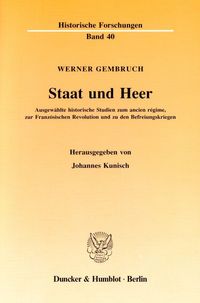 Bild vom Artikel Staat und Heer. vom Autor Werner Gembruch
