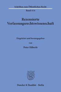 Produktbild: Rezensierte Verfassungsrechtswissenschaft.