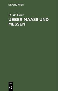 Produktbild: Ueber Maass und Messen