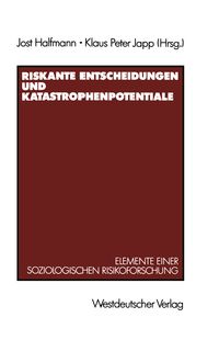 Produktbild: Riskante Entscheidungen und Katastrophenpotentiale