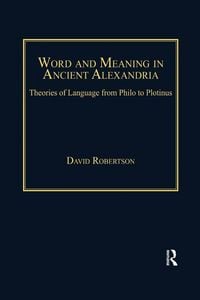 Produktbild: Word and Meaning in Ancient Alexandria