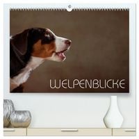 Produktbild: Welpenblicke (hochwertiger Premium Wandkalender 2026 DIN A2 quer), Kunstdruck in Hochglanz