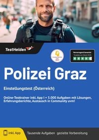 Produktbild: Polizei: Graz Einstellungstest (&Ouml;sterreich) - Online-Testtrainer inkl. App I + 5