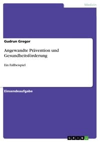 Produktbild: Angewandte Pr&auml;vention und Gesundheitsf&ouml;rderung