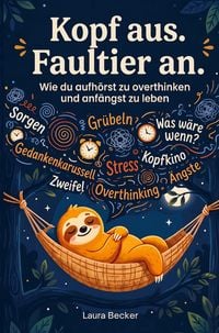 Produktbild: Kopf aus. Faultier an - Wie du aufh&ouml;rst zu overthinken und anf&auml;ngst zu leben
