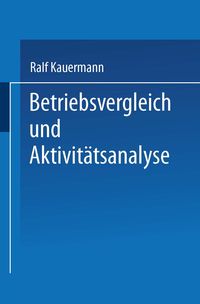 Produktbild: Betriebsvergleich und Aktivit&auml;tsanalyse