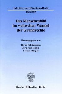 Produktbild: Das Menschenbild im weltweiten Wandel der Grundrechte