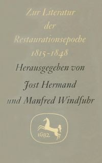 Produktbild: Zur Literatur der Restaurationsepoche 1815-1848