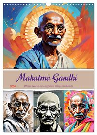 Produktbild: Mahatma Gandhi (Wandkalender 2026 DIN A3 hoch), CALVENDO Monatskalender