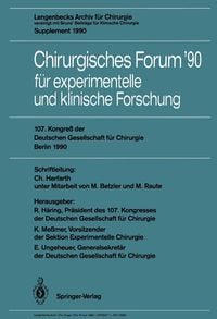 Produktbild: 107. Kongre&szlig; der Deutschen Gesellschaft f&uuml;r Chirurgie Berlin, 17.-21. April 1990