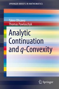 Produktbild: Analytic Continuation and q-Convexity