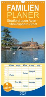 Produktbild: Familienplaner 2027 - Stratford upon Avon - Shakespeare-Stadt mit 5 Spalten (Wandkalender, 21 x 45 cm) CALVENDO