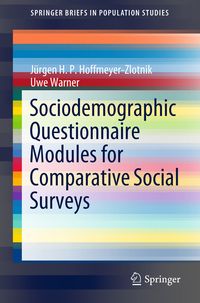 Produktbild: Sociodemographic Questionnaire Modules for Comparative Social Surveys