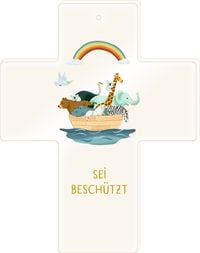 Produktbild: Mein Taufkreuz (Porzellan) - Sei besch&uuml;tzt