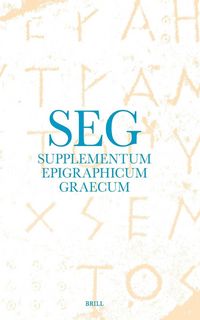 Produktbild: Supplementum Epigraphicum Graecum, Volume LXIX (2019)