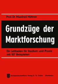 Produktbild: Grundz&uuml;ge der Marktforschung