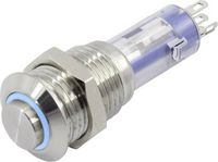 Produktbild: TRU COMPONENTS TC-6647568 LAS4GQH-11E/B/12V/S Drucktaster 48 V 2 A 1 x Aus/(Ein) tastend Blau 1 St.