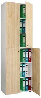 Produktbild: B&uuml;roschrank B&uuml;cher Ordner Aktenschrank Lona 6fach