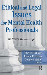 Produktbild: Ethical and Legal Issues for Mental Health Professionals