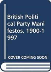Produktbild: British Political Party Manifestos, 1900-1997