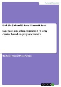 Produktbild: Synthesis and characterization of drug carrier based on polysaccharides