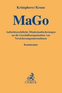 Produktbild: Aufsichtsrechtliche Mindestanforderungen an die Gesch&auml;ftsorganisation von Versicherungsunternehmen. MaGo