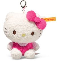 Produktbild: Steiff 024818 - Hello Kitty Anh&auml;nger, wei&szlig;/pink, Pl&uuml;sch, 10 cm