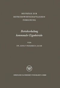Produktbild: Betriebserhaltung kommunaler Eigenbetriebe
