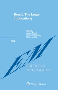 Produktbild: Brexit: The Legal Implications