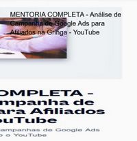 Produktbild: Mentoria Completa - An&aacute;lise De Campanha De Google Ads Para Afiliados Na Gringa - Youtube