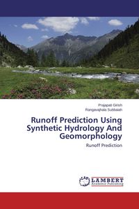 Produktbild: Runoff Prediction Using Synthetic Hydrology And Geomorphology