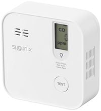 Produktbild: Sygonix Kohlenmonoxid-Melder inkl. 10 Jahres-Batterie, mit internem Sensor batteriebetrieben detektiert Kohlenmonoxid