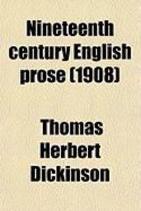 Produktbild: Nineteenth Century English Prose; Critical Essays