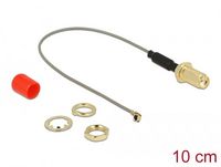 Produktbild: Delock WLAN-Antennen Anschlusskabel [1x SMA-Buchse - 1x IPEX-Stecker] 0.1m Grau