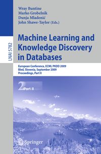 Produktbild: Machine Learning and Knowledge Discovery in Databases