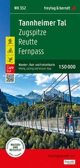 Produktbild: Tannheimer Tal, Wander-, Rad- und Freizeitkarte 1:50.000, freytag & berndt, WK 352