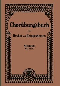 Produktbild: Chor&uuml;bungsbuch f&uuml;r h&ouml;here M&auml;dchenschulen
