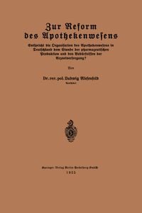 Produktbild: Zur Reform des Apothekenwesens