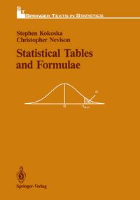 Produktbild: Statistical Tables and Formulae