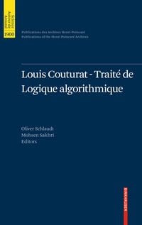 Produktbild: Louis Couturat -Trait&eacute; de Logique algorithmique