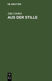Produktbild: Aus der Stille