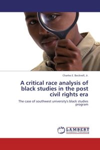 Produktbild: Becknell, J: Critical race analysis of black studies in the