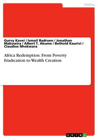 Produktbild: Africa Redemption. From Poverty Eradication to Wealth Creation