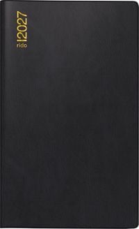 Produktbild: rido/id&eacute; 7046892907 Taschenkalender Mod. M-Planer 2027 A6, Kunststoff, schwarz