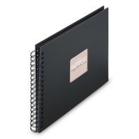 Produktbild: Hama Spiral Album Fine Art new black 28x24cm 50 schwarze Seiten