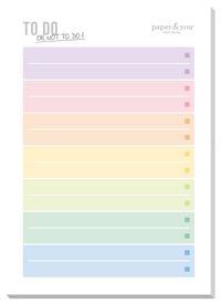 Produktbild: Paper&you Block A6 To-do [Rainbow]
