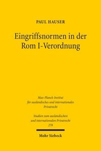 Produktbild: Eingriffsnormen in der Rom I-Verordnung