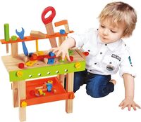Bino 82149 - Genius Kid, Banco Werkbank mit Werkzeug