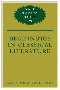 Produktbild: Beginnings in Classical Literature